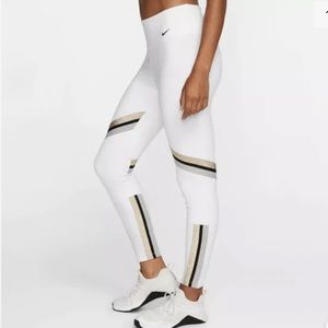 Nike Women's One Icon Clash 7/8 Leggings White M